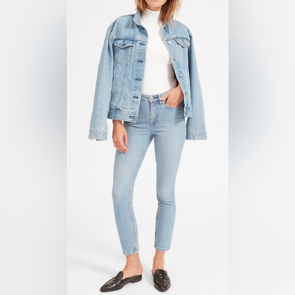 Everlane Light Wash High Rise Skinny Jeans Size 27 - Picture 1 of 8